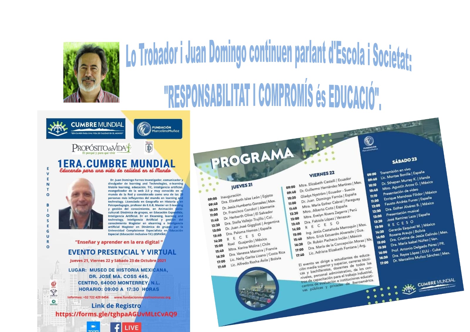Lo Trobador: Escola i Mestres Investigació Juan Domingo Segona part